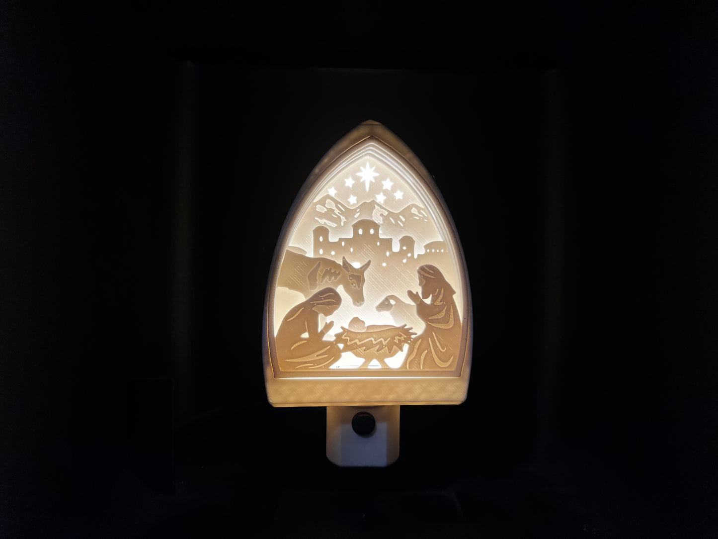 Christmas Nativity Night Light (Standard Wall Outlet, LED)