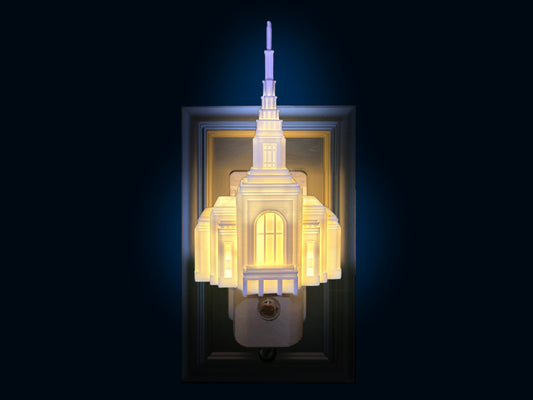 Burley Idaho LDS Temple Night Light Gift (Plug-in, LED)