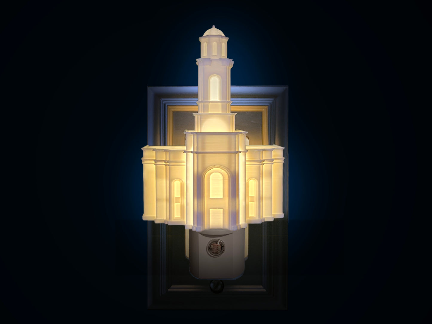 Feather River California Temple Night Light