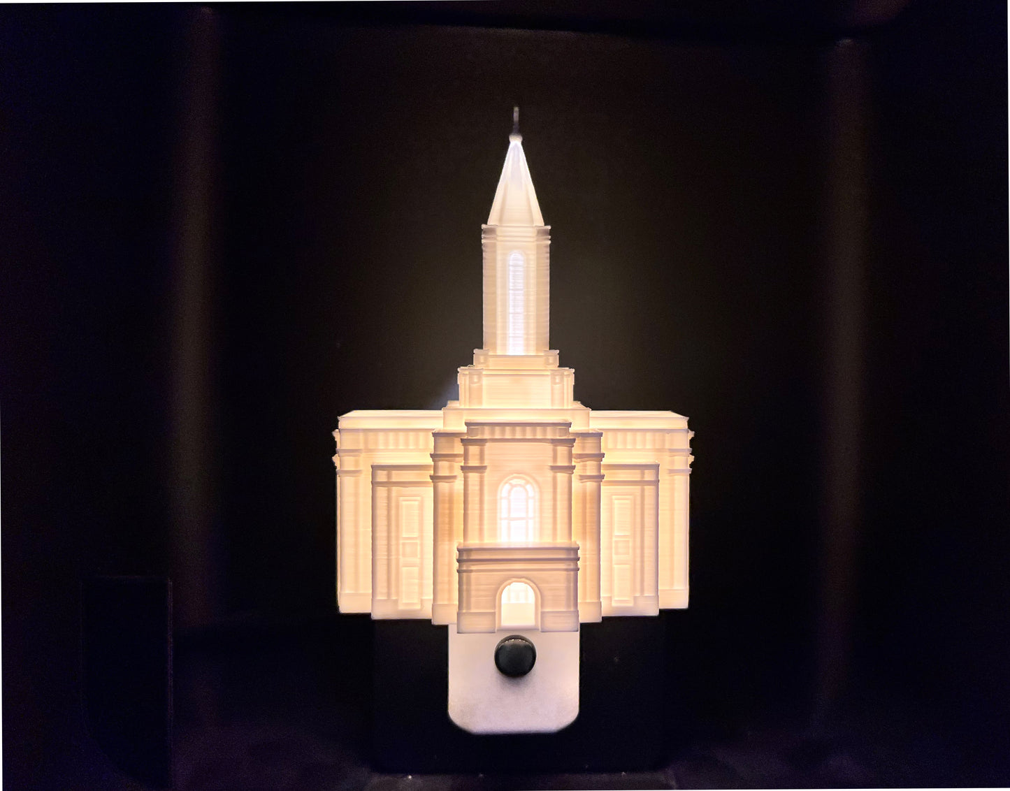 Montpelier Idaho Temple Night Light