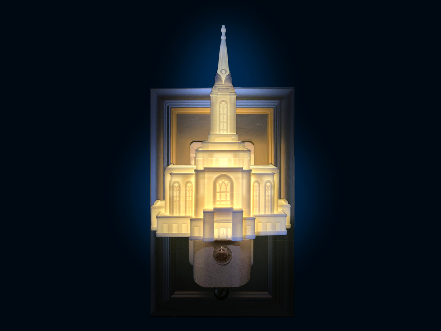 Orem Utah Temple Night Light