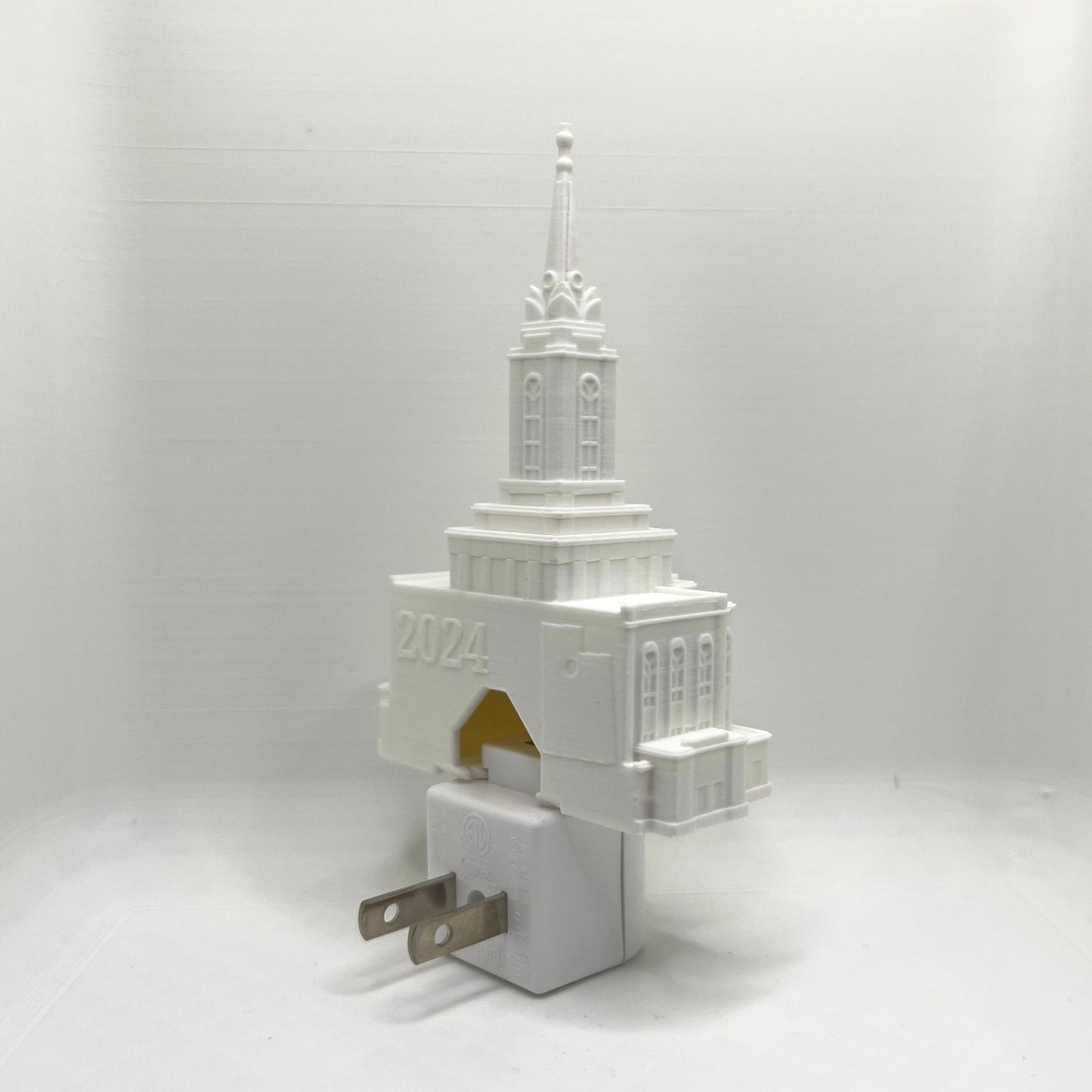 Orem Utah Temple Night Light