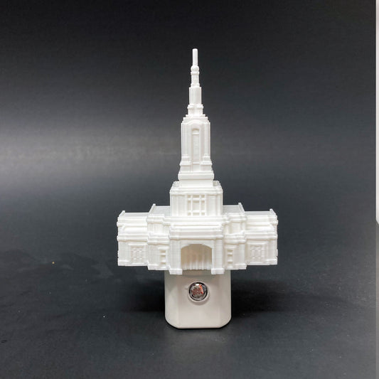 Farmington New Mexico Temple Night Light, LDS Gift: LED for Wall Outlet