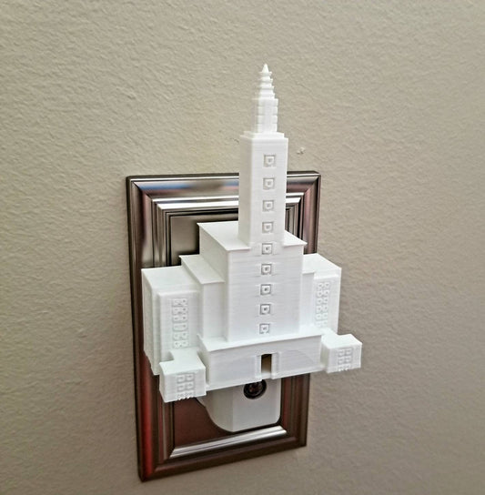 Los Angeles California Temple Night Light (Plug-in, LED, LDS Gift)