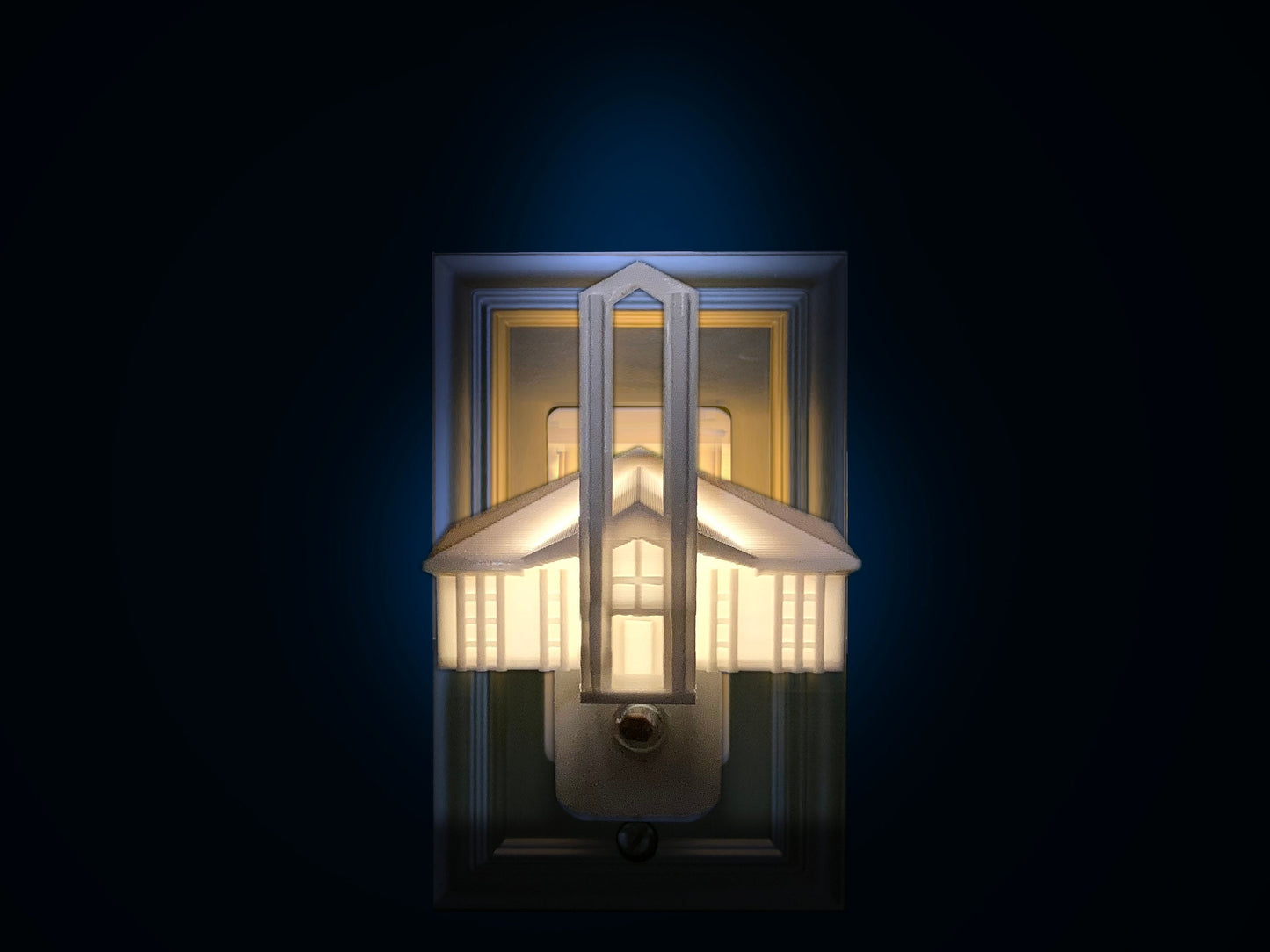 Freiberg Germany LDS Temple Night Light Gift, Wall Outlet: LED (Missionary, Primary, Wedding, Anniversary )