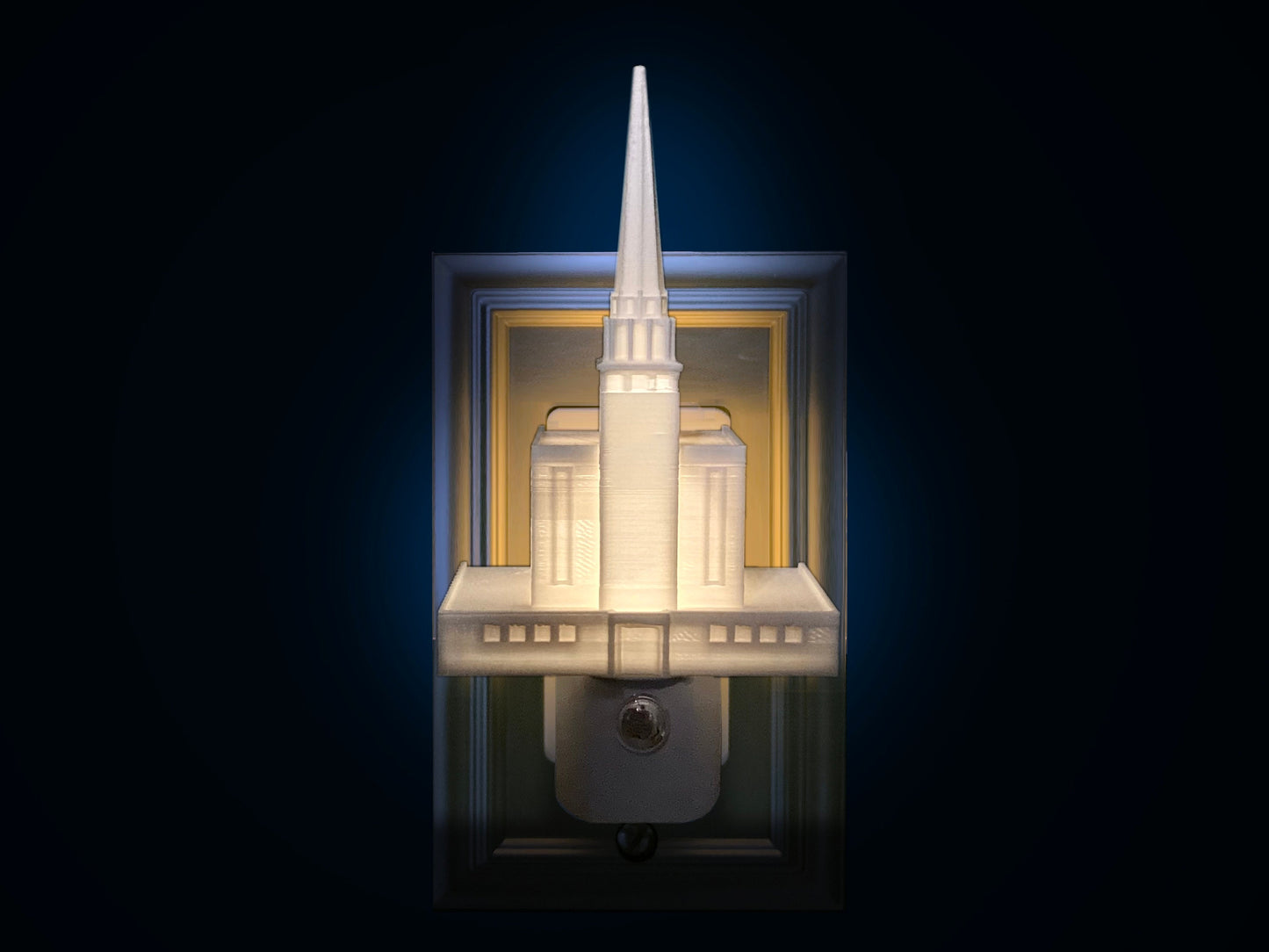 London England Temple Night Light (Plug-in, LED): LDS Missionary Gift