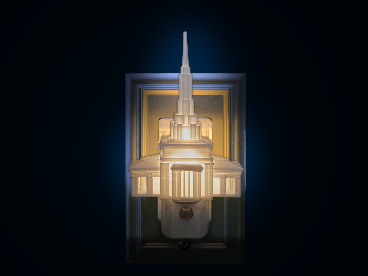 Apia Samoa Temple Night Light (Outlet, Plug-in, LED Light, LDS Gift)