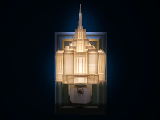 Kyiv Ukraine Temple Night Light: LDS Gift (Plug-in, LED)