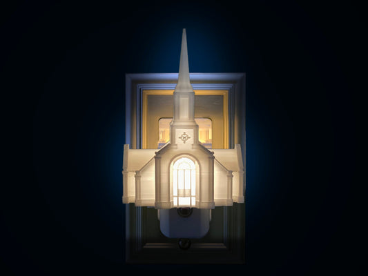 Winnipeg Manitoba Temple Night Light: LDS Gift (Plug-in, LED)