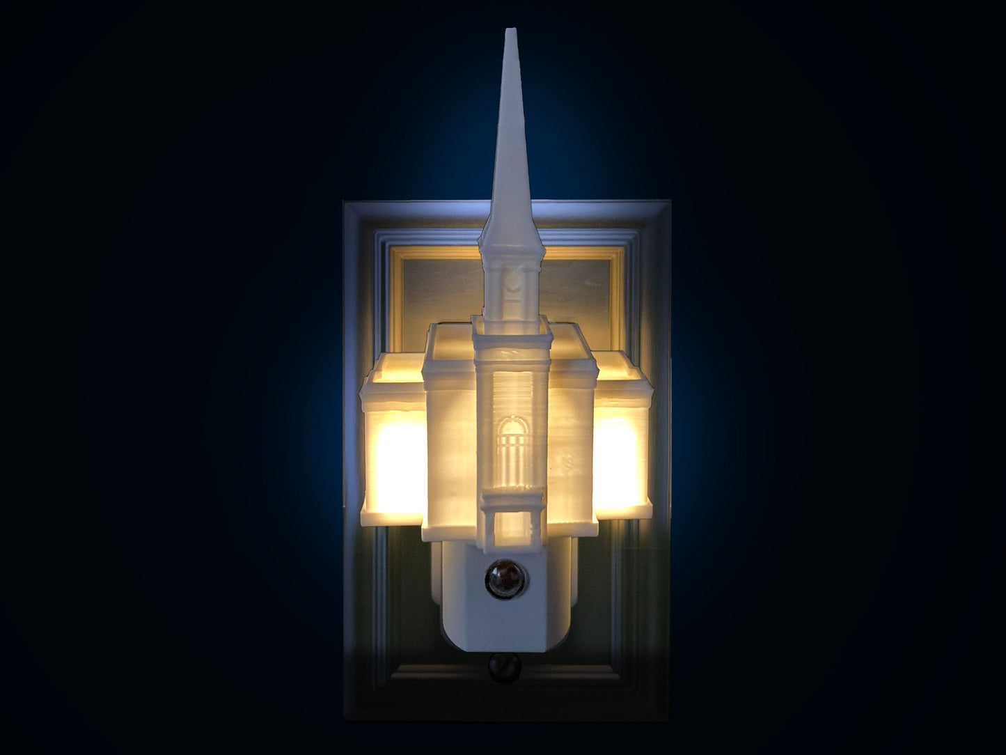 Star Valley Wyoming Temple Night Light: LDS Gift (Plug-in, LED)