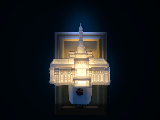 Ciudad Juárez Mexico LDS Temple Night Light (Plug-in, LED, LDS Missionary Gift)