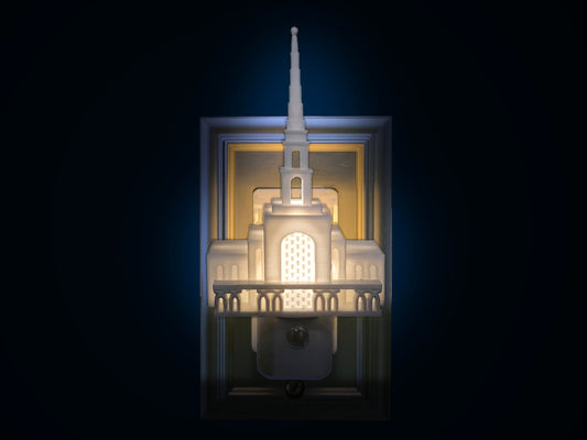 São Paulo Brazil Temple Night Light (Outlet, Plug-in, LED Light, LDS Gift)