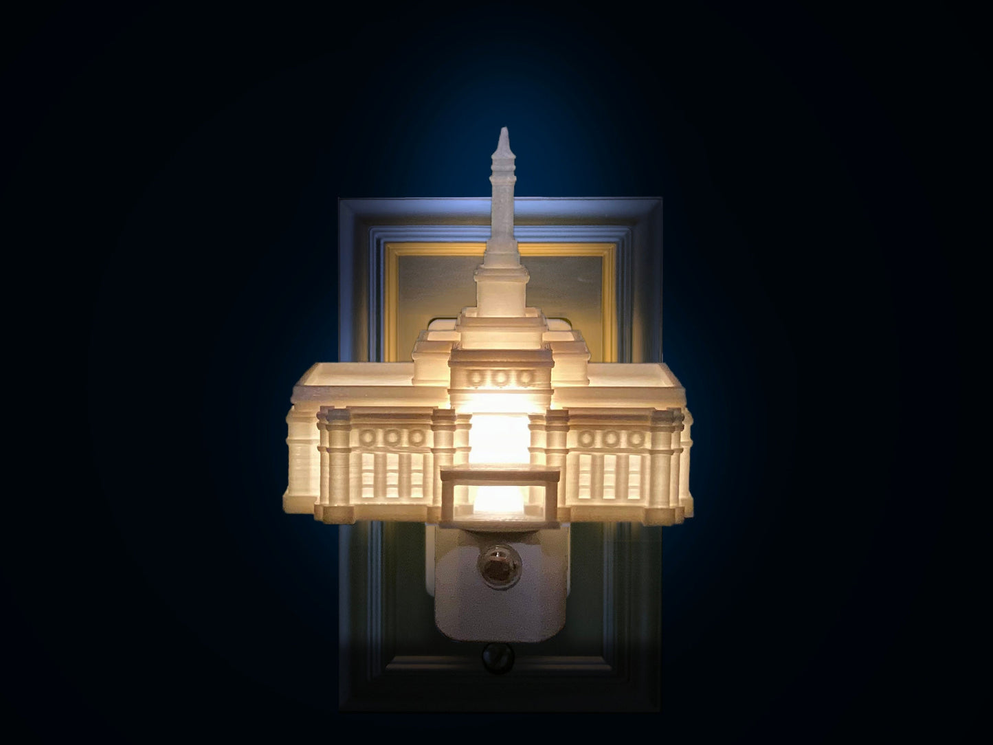 Villahermosa Mexico Temple Night Light: LDS Gift (Outlet Plug-in, LED)