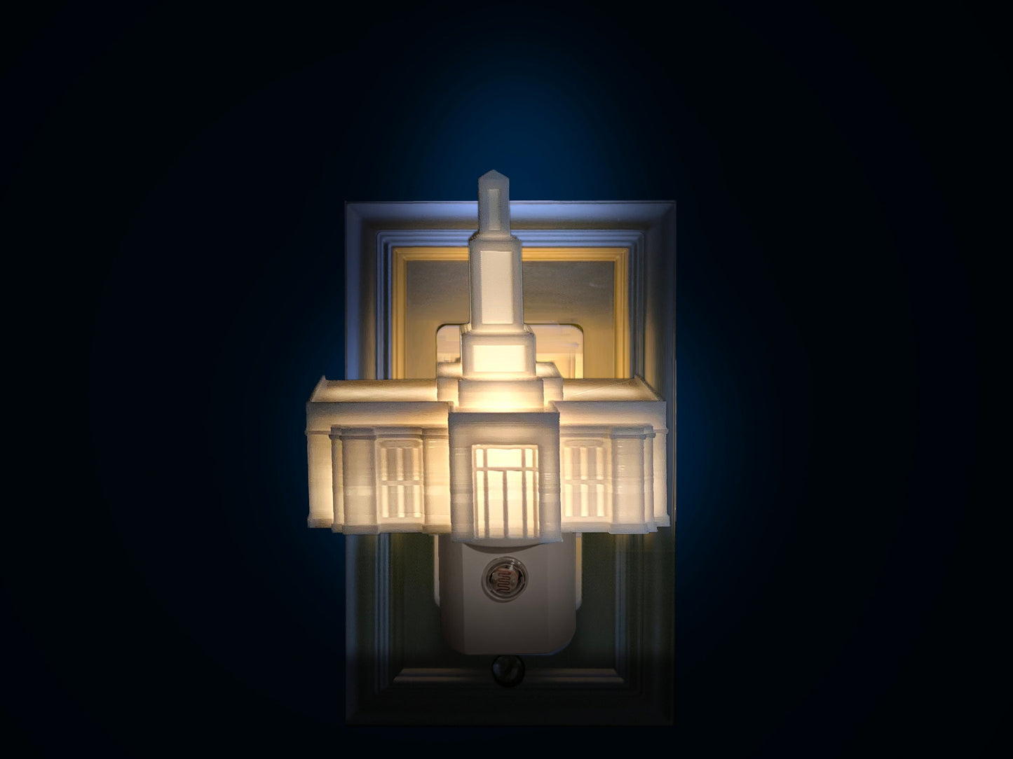 Montreal Quebec Temple Night Light: LDS Gift (Plug-in, LED)