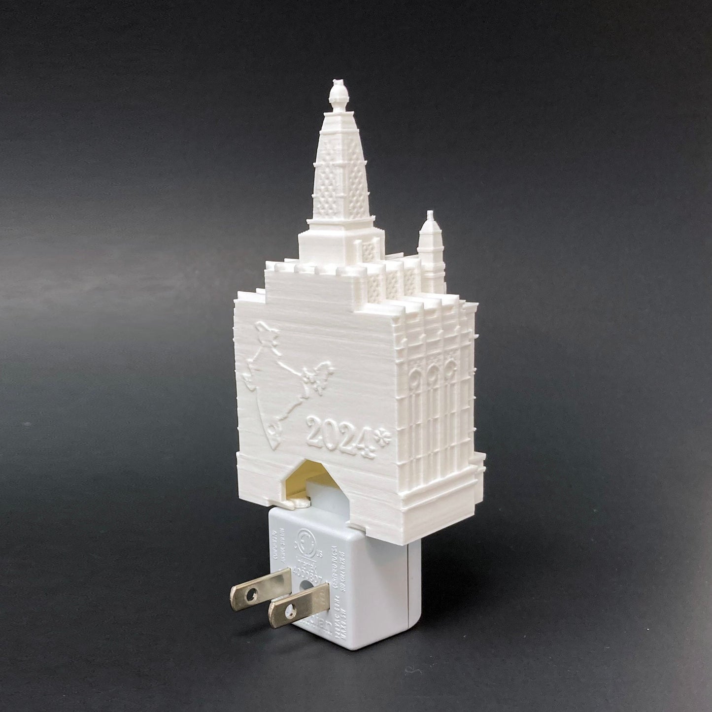 Bengaluru India Temple Night Light: LDS Gift (Plug-in, LED)