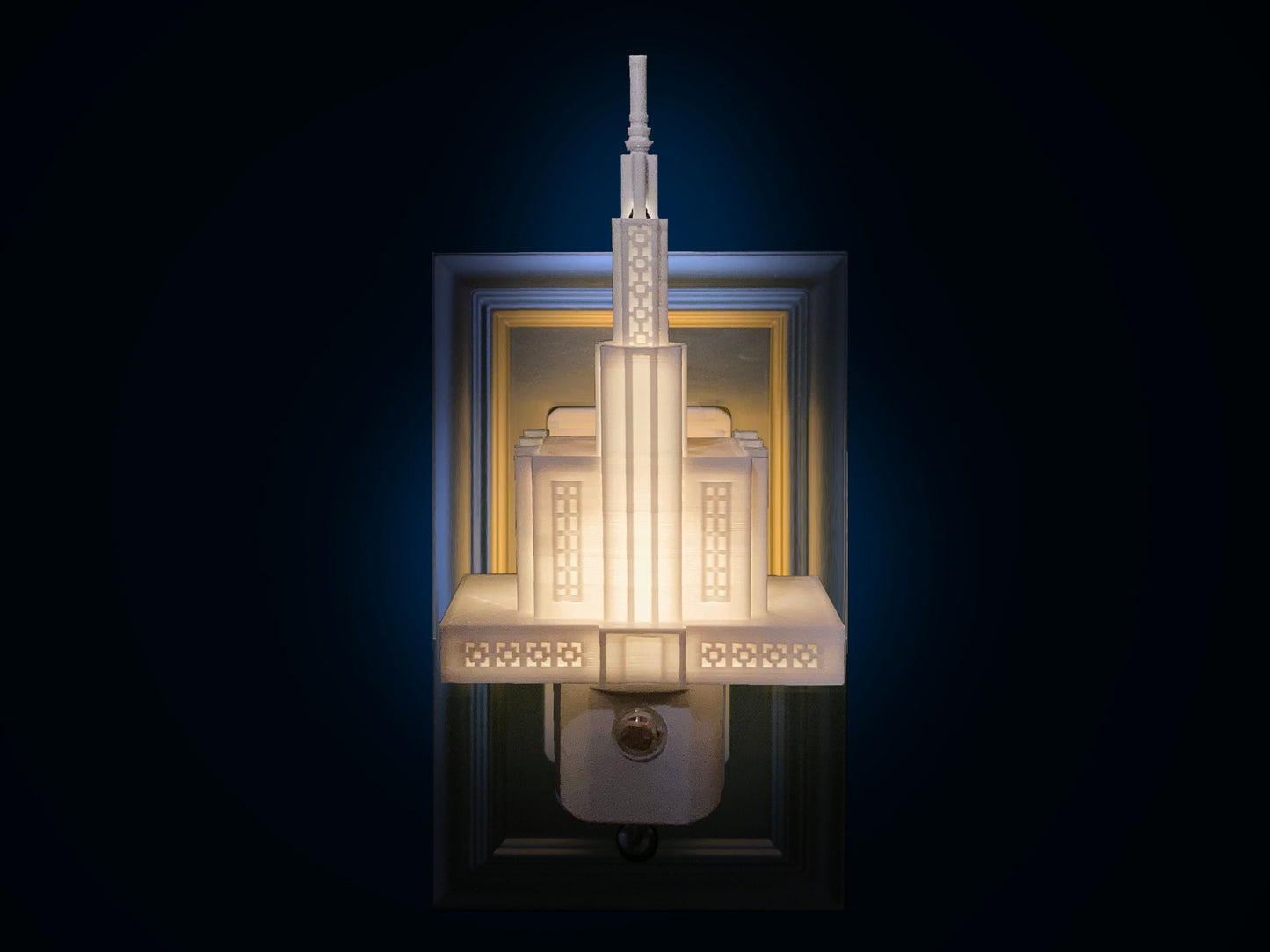 Hamilton New Zealand Temple Night Light (Outlet, Plug-in, LED Light, LDS Gift)