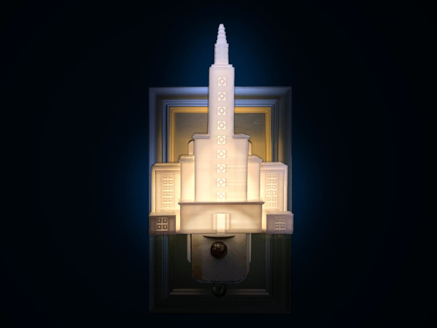 Los Angeles California Temple Night Light (Plug-in, LED, LDS Gift)