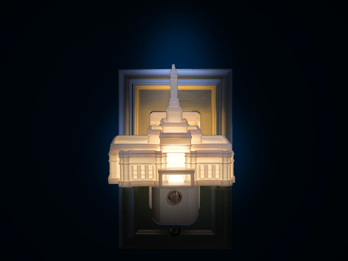 Aba Nigeria Temple Night Light: LDS Gift (Plug-in, LED)