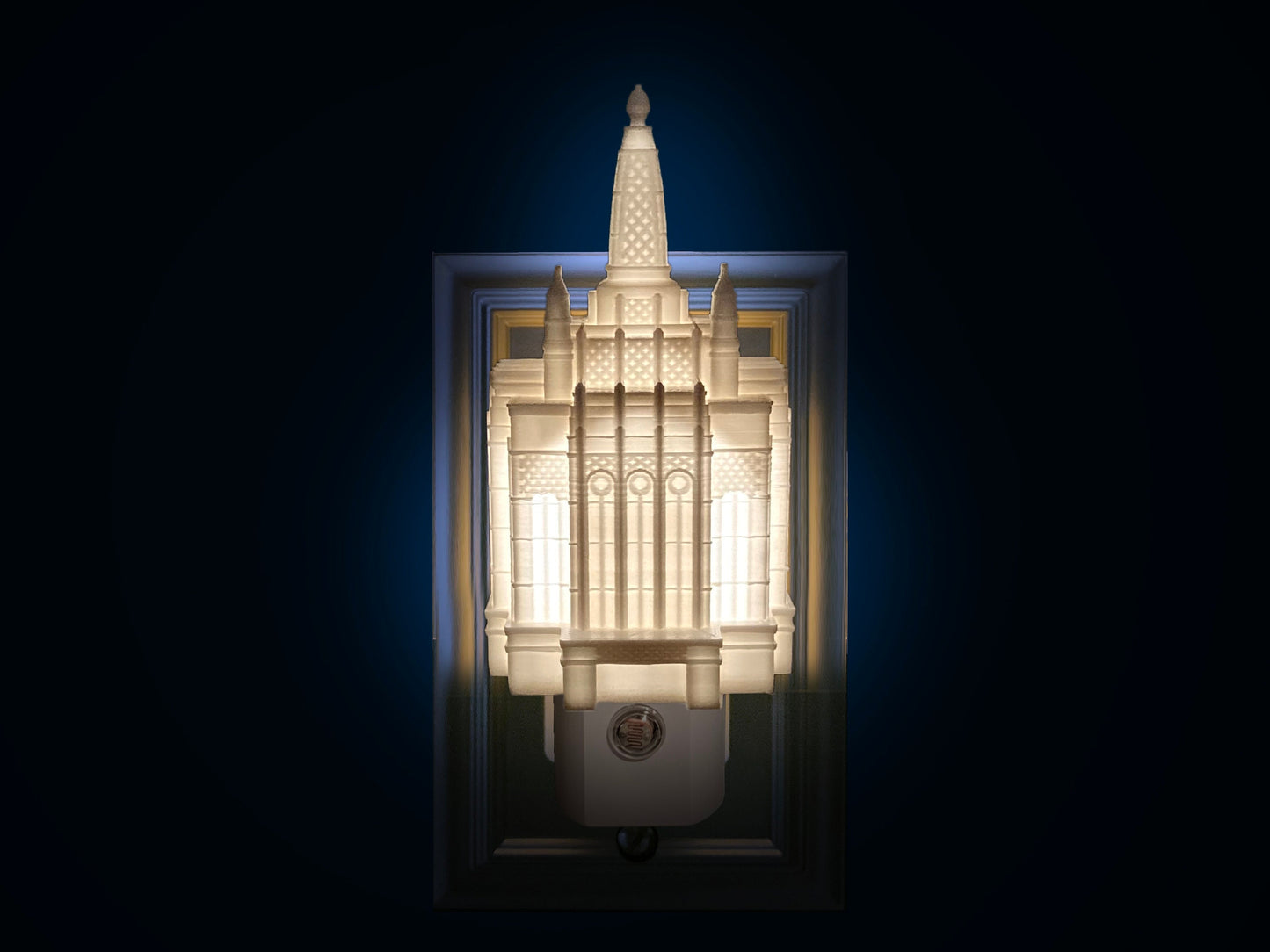 Bengaluru India Temple Night Light: LDS Gift (Plug-in, LED)